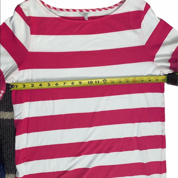 Crown & Ivy Large Pink/White Striped Cotton Dress - Picture 8 of 10